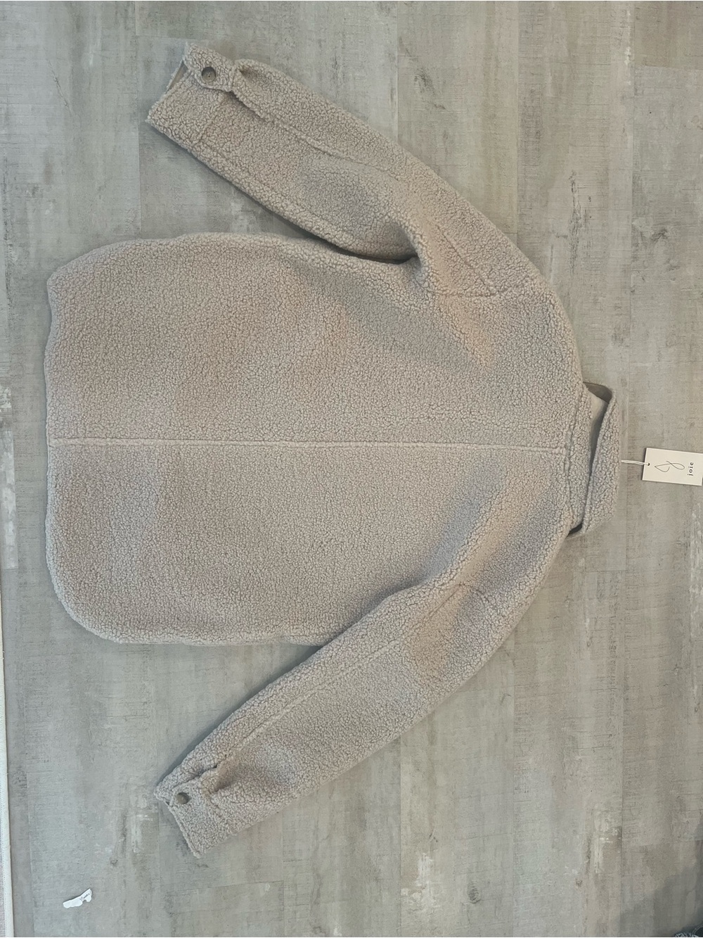 Joie Beige Teddy Shacket Jacket - Picture 3 of 3